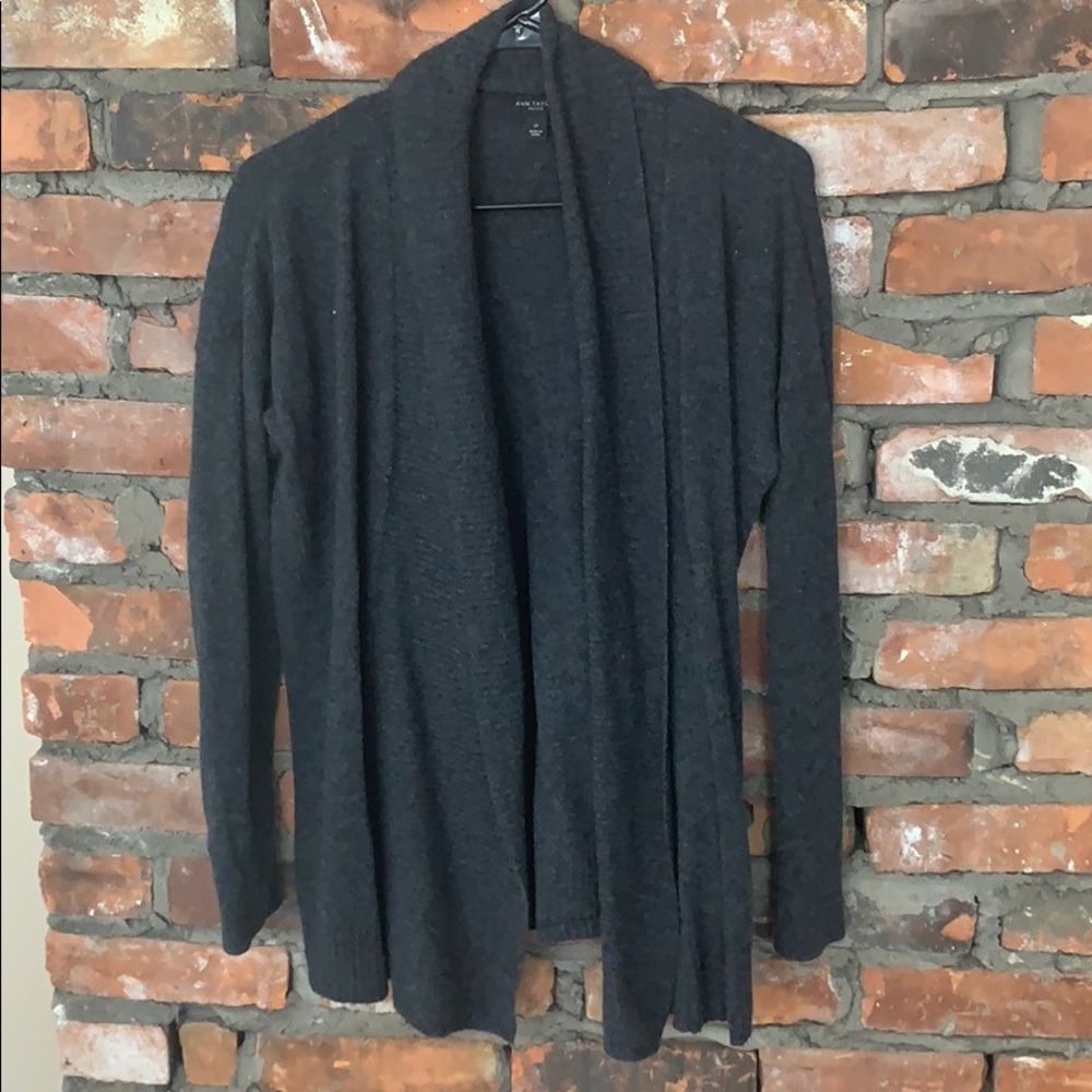 Ann Taylor Grey Cardigan